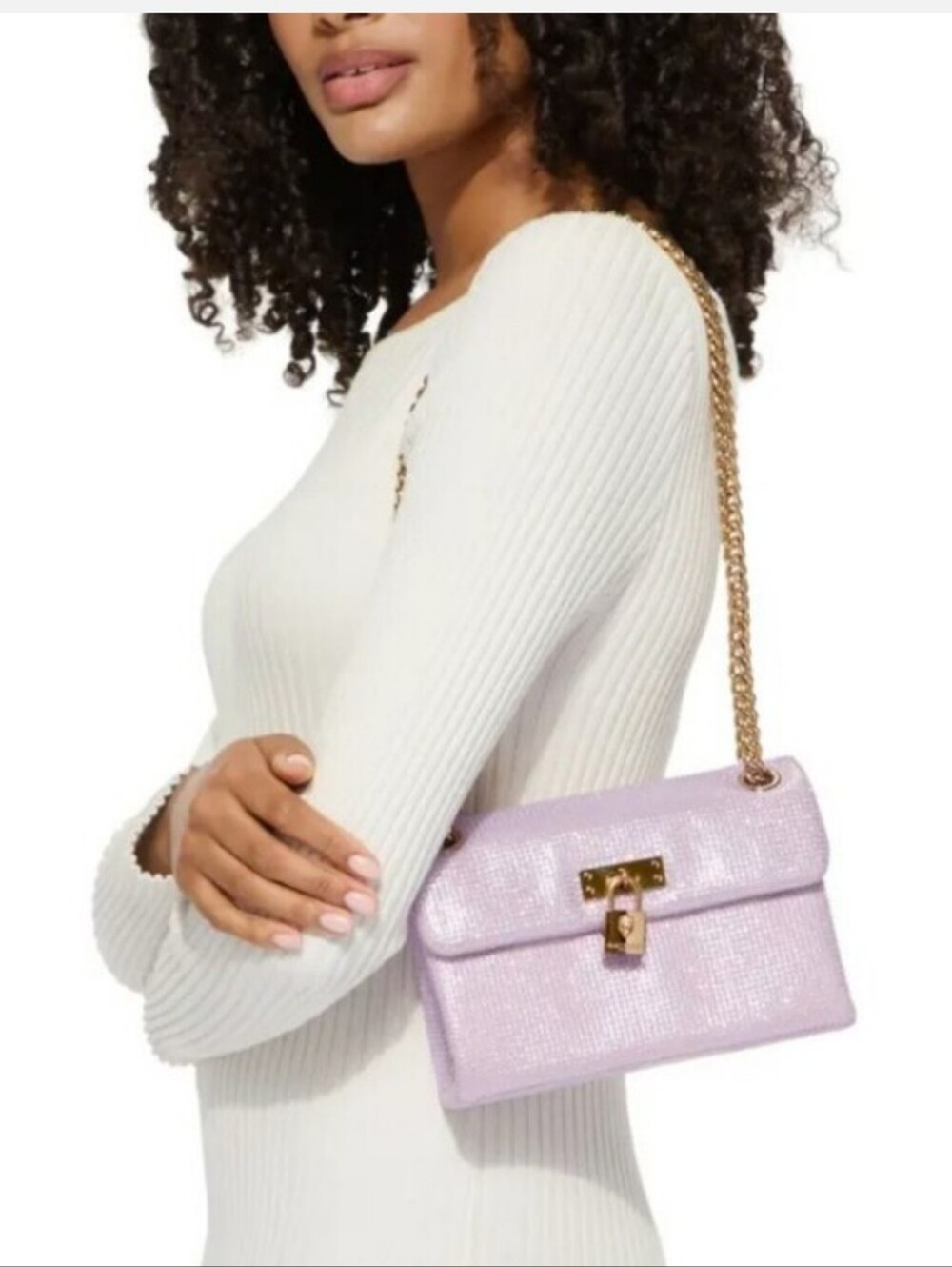 Kurt Geiger NEW London Fabric Mini Brixton Convertible Crossbody Bag W/Dusty
